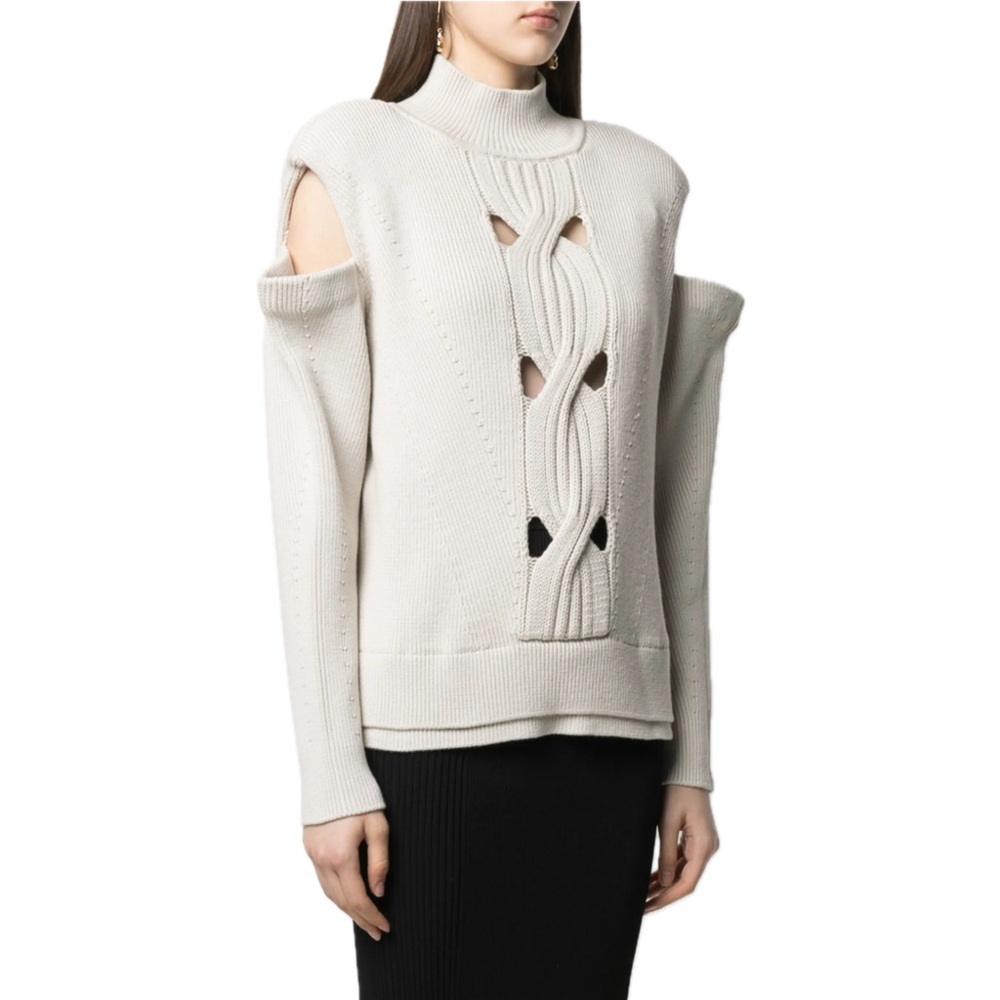 NWOT JONATHAN SIMKHAI “Porter open cable pullover”